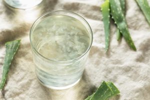 What is the purpose of aloe vera-infused drinking water?